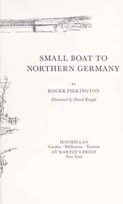 Cover of: Small Boat to Northern Germany