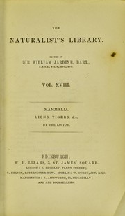 Cover of: Mammalia by Sir William Jardine