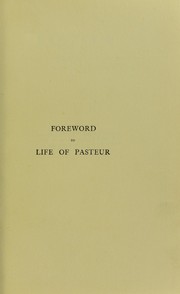 Cover of: Pasteur: an introduction to a new edition of Rene Vallery-Radot's life by Sir William Osler