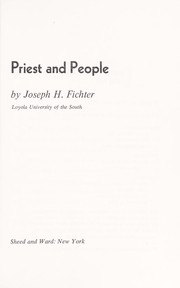 Cover of: Priest and people