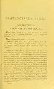 Cover of: Pharmacographia indica: A history of the principal drugs of vegetable origin, met with in British India