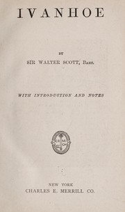 Ivanhoe by Sir Walter Scott