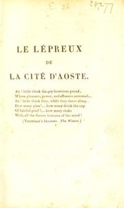 Cover of: Le l©♭preux de la cit©♭ d'Aoste