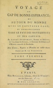 Cover of: Voyage au Cap de Bonne-Esp©♭rance, et autour du monde avec le capitaine Cook, et principalement dans le pays des Hottentots et des Caffres