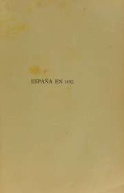 Cover of: España en 1492 by López, Daniel