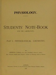 Cover of: Physiology. Students' note book