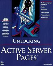Cover of: Unlocking Active server pages by Christoph Wille