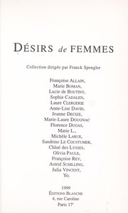 Cover of: Désirs de femmes