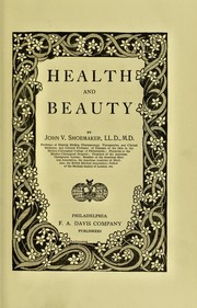 Cover of: Health and beauty by John Vietch Shoemaker