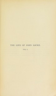 Cover of: Life of John Locke