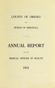 Cover of: [Report 1923]