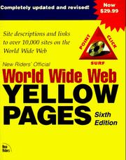 Cover of: World Wide Web Yellow Pages