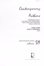Cover of: Contemporary authors by Daniel Jones, John D. Jorgenson, editors.
