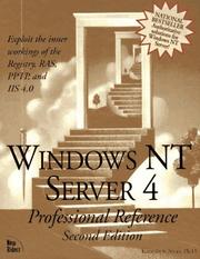 Cover of: Windows NT server 4 by Karanjit Siyan