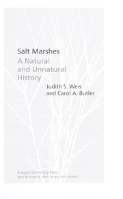 Cover of: Salt marshes by Judith S. Weis