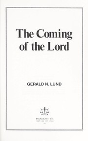 Cover of: The coming of the Lord