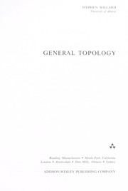 General topology by Stephen Willard