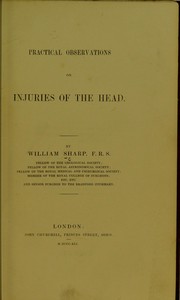 Cover of: Practical observations on injuries of the head
