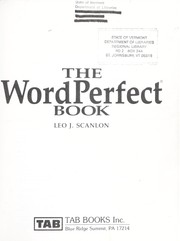 Cover of: The WordPerfect book by Leo J. Scanlon