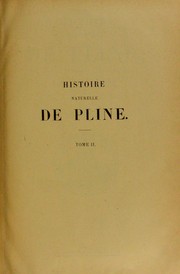 Cover of: Histoire naturelle de Pline by Pliny the Younger