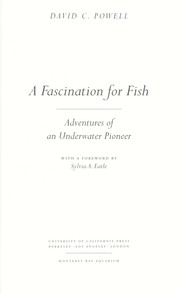 Cover of: A fascination for fish : adventures of an underwater pioneer by 