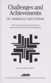 Cover of: Challenges and achievements of American education