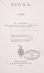 Cover of: Signa by Ouida