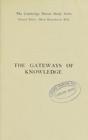 Cover of: Gateways of knowledge: an introduction to the study of the senses