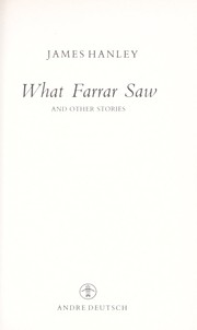 Cover of: What Farrar saw, and other stories