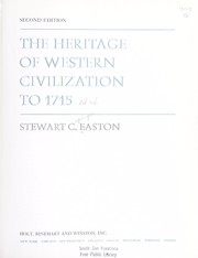 Cover of: The heritage of Western civilization to 1715