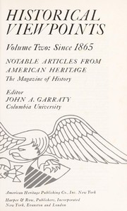 Cover of: Historical viewpoints by John Arthur Garraty