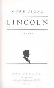 Cover of: Lincoln : a novel by 