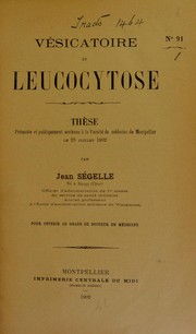 Cover of: V©♭sicatoire et leucocytose by Jean S©♭gelle