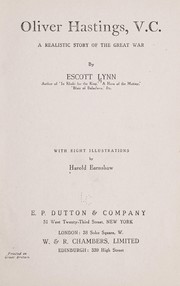 Cover of: Oliver Hastings, V. C. by Escott Lynn