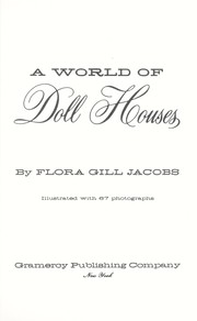 Cover of: A world of doll houses