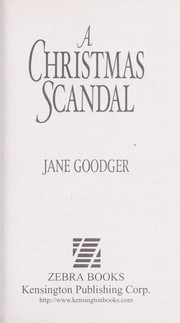 Cover of: A Christmas scandal by Jane Goodger (Blackwood)