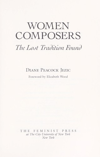 Women composers by Diane Jezic