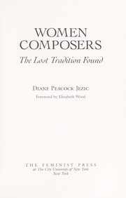 Cover of: Women composers by Diane Jezic