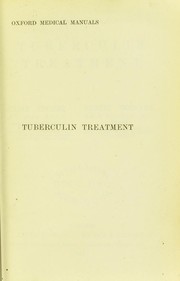Cover of: Tuberculin treatment