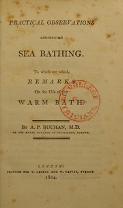 Practical observations concerning sea bathing by Buchan, A. P. (Alexander Peter), 1764-1824