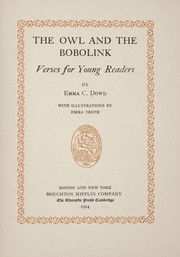 Cover of: The owl and the bobolink by Dowd, Emma C.