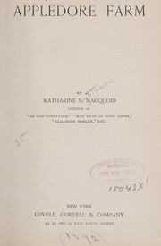 Cover of: Appledore farm by Katharine S. Macquoid
