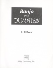 Cover of: Banjo for dummies by Bill Evans