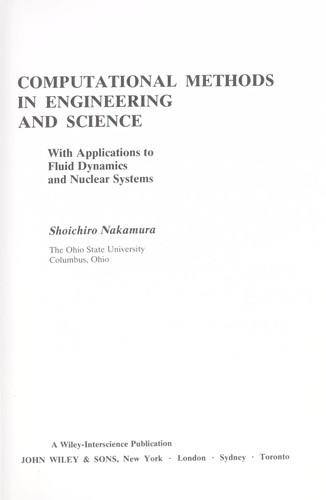 Computational methods in engineering and science by Shoichiro