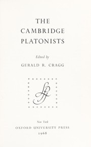 The Cambridge Platonists by Gerald R. Cragg