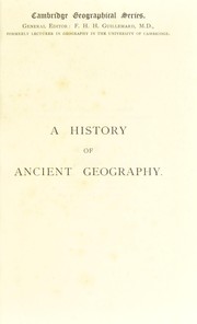 Cover of: A history of ancient geography by Tozer, Henry Fanshawe