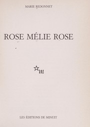Cover of: Rose Mélie Rose by Marie Redonnet