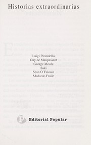 Historias extraordinarias by Luigi Pirandello