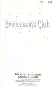 Cover of: Bridesmaids' club