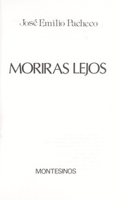 Cover of: Morirás lejos